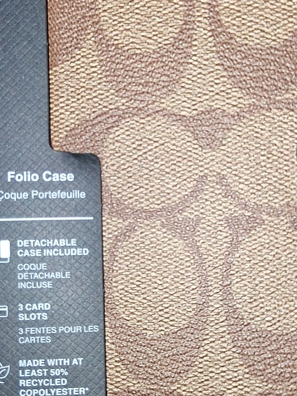 15 pro max Coach Men's Signature Canvas Folio in Brown